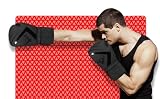 BEAST RAGE Rękawice bokserskie Muay Thai Kickboxing MMA Worek treningowy Uderzenie Trening Mężczyźni Kobiety Sparring Fitness Rękawice Ciężkie Wyściełane Sporty Sztuk Walki (Matte Black, 14 OZ)