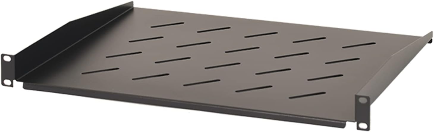 Aeons 1U Universal Server Rack Shelf Vented Rackmount Cantilever Shelf 14" Deep, for 19" IT Network Rack Cabinet Enclosure - 2-Pack Equipment