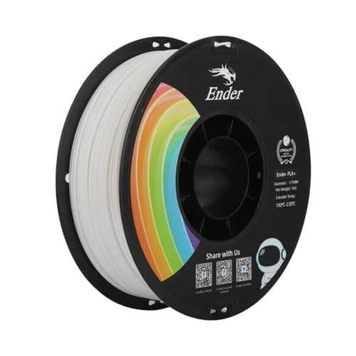 3idea 3 Imagine Create Print Creality Upgraded Ender PLA Plus White Filament 1KG NET 1.75mm Accuracy +/- 0.02mm Toughness Upgraded Dimensional Accuracy