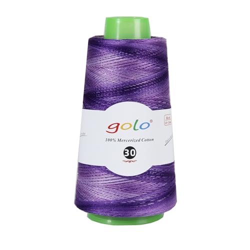 Image of golo Crochet Thread Size 30 Cone Yarn 1.76oz,545yd Yarn for Hand Kniting,Tatting,Crocheting D76