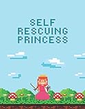 Self Rescuing Princess Notebook - 80 Pages - Wide Ruled Lines
