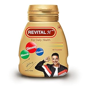 Revital H Multivitamin For Men With Natural Ginseng, Zinc, 10 Vitamins & 8 Minerals For Daily Energy, Stamina & Immunity…
