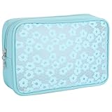 ✈【Design charmant】：Avec son motif floral 3D élégant et moderne, cette trousse de toilette transparente ajoute une touche de sophistication à vos voyages. Idéale comme cadeau pour vos proches ou pour vous-même, elle peut également servir de mini trousse de maquillage, sac de rangement ou même de pochette pour vos accessoires électroniques.