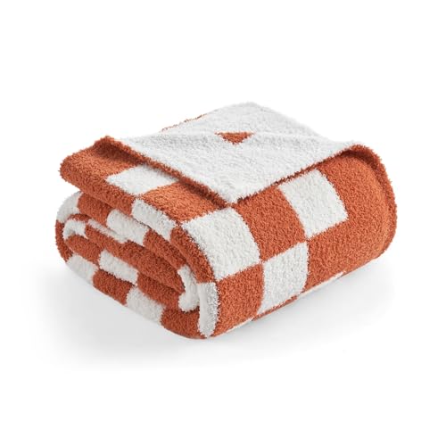 Snuggle Sac Checkered Reversible Throw Blanket (50x60)