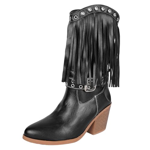 Bottes de cowboy femme franges chic pour un style western quotidien automne