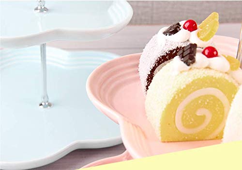 1 Lot De 2 Ou 3 étages Pour Assiette à Gâteau En Métal Lourd Avec Poignée Centrale - De La Tige : Ornée Victorienne - Couleur : Argent - Quantité : 1 Lot