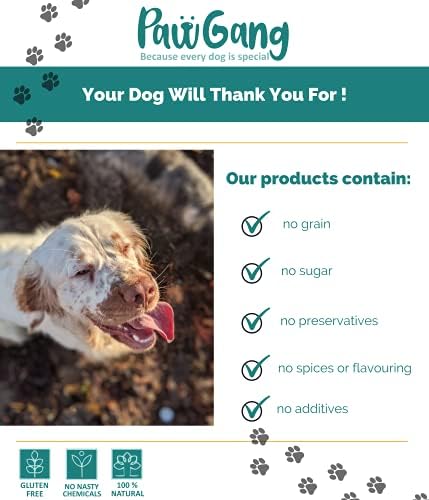 PawGang - Soft Buffalo Sticks 200g - 100% Natural EU Sourced Treats for Dogs Puppies Young Adult Old Small Large Dog - Air Dried Chews Snacks - Healthy Hypoallergenic - Low Fat Grain Free - BARF Raw