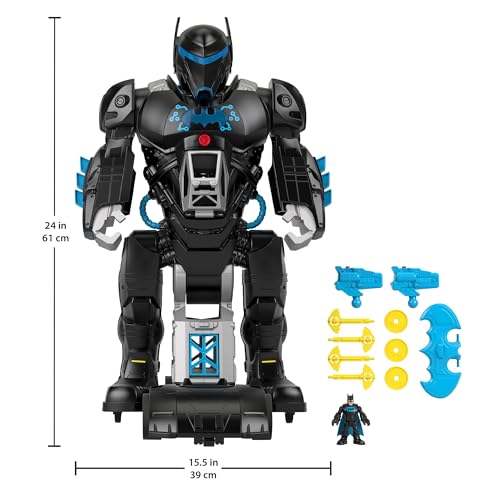 Fisher-Price GWT23 Imaginext Dc Super Friends Batman Toy Bat-Tech Batbot Playset 2-Ft-Tall Robot thumb #2