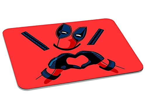 Image of ZORI Avengers - Deadpool in RED Background Gaming Mouse Pad - Computer Laptop PC| WFH Office | Anti-Skid, Anti-Slip, Rubber Base | Avengers Superhero | (Deadpool 02 RED)