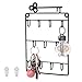 TSLBW Cuelga Llaves Pared Colgador 11 Ganchos Guardallaves Decorativo Ganchos de Metal Colgador para Llaves de Pared para Dormitorio, Entrada, Baño, Negro