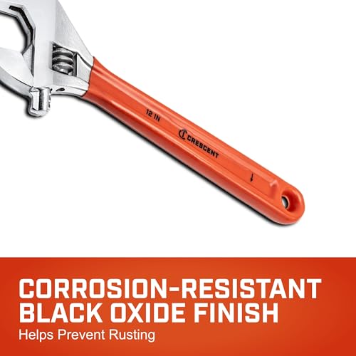 Image of Crescent 12 inch Adjustable Cushion Grip Wrench | AC212CVS
