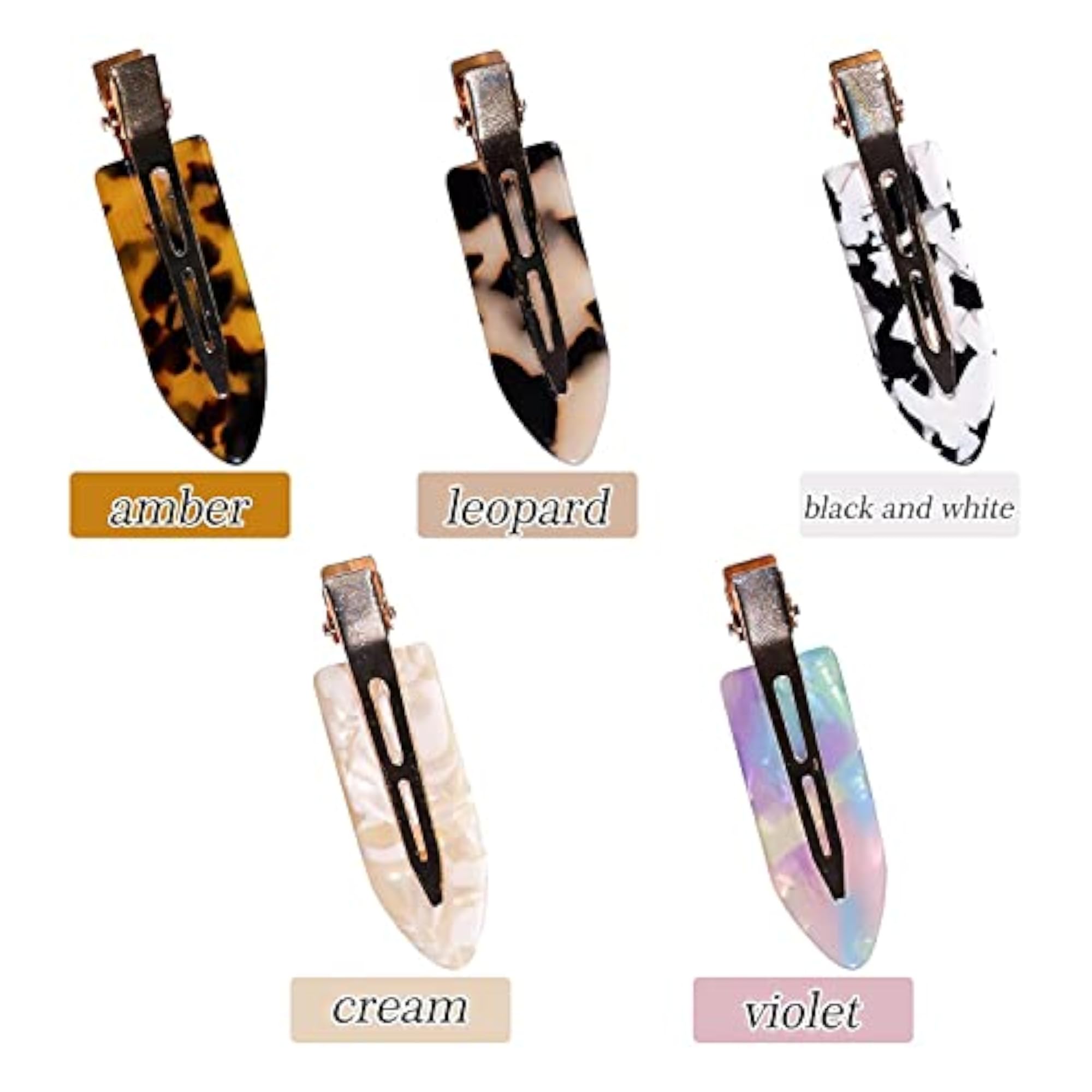 6PCS No Bend Hair Clips for Styling