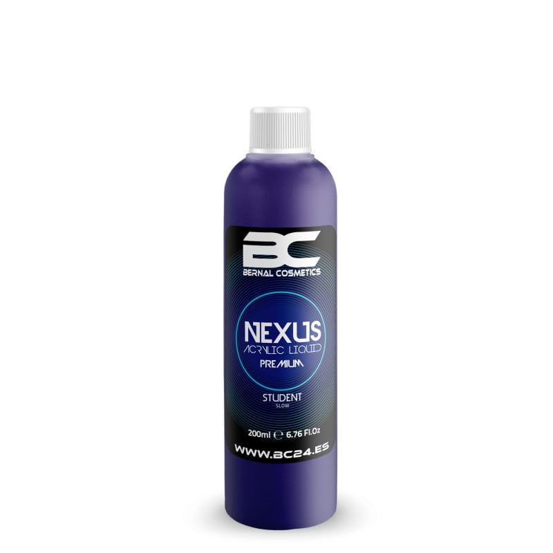Liquido Acrilico Monomero para uñas acrilicas 200ml | Secado Lento | Líquido Acrílico Student Premium 200ml Professional (Secado Lento) | Bernal Cosmetics