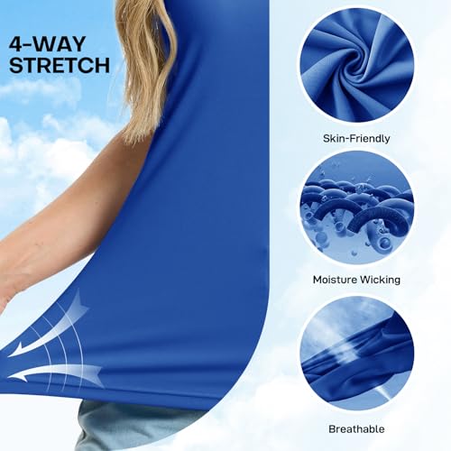 Image of Women's Polo Shirts Short Sleeve Quick Dry UPF 50+ Sun Protection Golf Tops | V Neck Collared Design, Business Casual Work, Tennis Pickleball Athletic