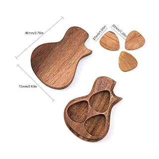 Aumaya Boîte de rangement pour médiator en bois délicat avec accessoires en bois 2 options - Les Beatles, Paul McCartney, John Lennon, RIngo Starr, George Harrison Aumaya Boîte de rangement pour médiator en bois délicat avec accessoires en bois 2 options – Image 5