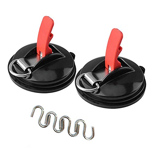 KKmoon Anclaje Coche Perro Anclaje Multifuncional con Ventosa con Gancho(2PCS)