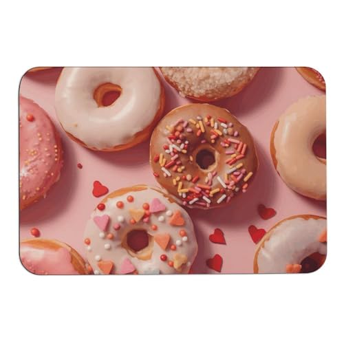 Tapis de bain carré imprimé Donuts pour sécuriser la sortie de douche - 2