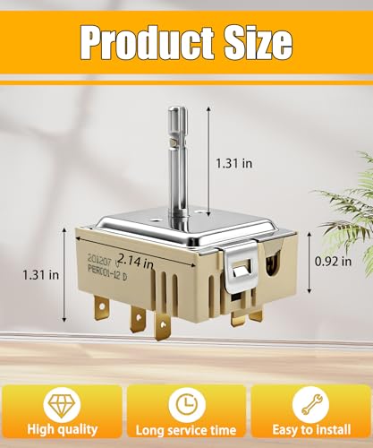 Image of DG44-01006B Range Oven Dual Infinite Switch | Fits for Samsung Range Oven, Replace AP6037530、PS11771631、EAP11771631 ETC.