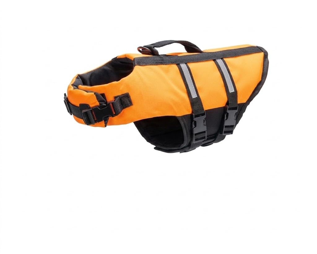 Hunde Schwimmweste Auftriebshilfe Aqua Top M orange Rettungsweste für Hunde Schwimmhilfe Wasser Sicherheit Training Hundeausrüstung Kanu Bootsausflug