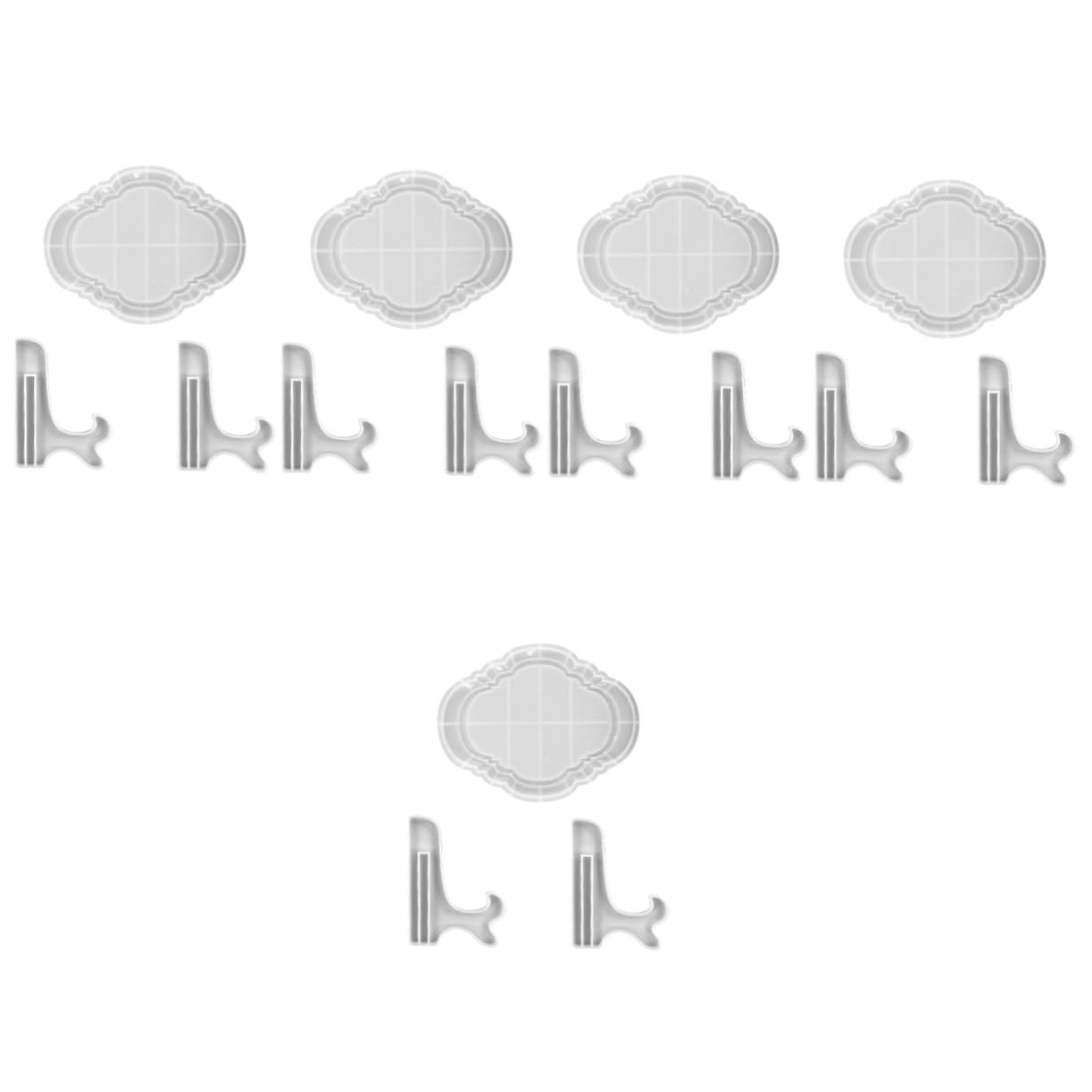 5 Set Stampi in Silicone per Foto in Resina Epossidica Flessibili e Riutilizzabili per Decorazioni Fai da Te con Sequenze e Secchi Resistente e Facile da