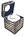 Bellaa 28298 American Flag Square Tissue Box Cover USA Patriotic Napkin Holder Paper Dispenser Vintage