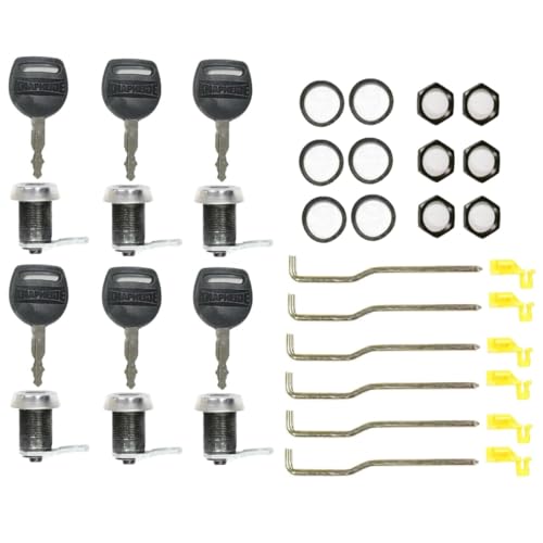 Knapheide 26100388 Set of (6) Replacement Lock & Key Kit for Rotary Latches Key Code 0006