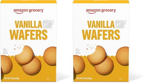 Amazon Grocery, Vanilla Wafers, 12 Oz (Pack of 2)