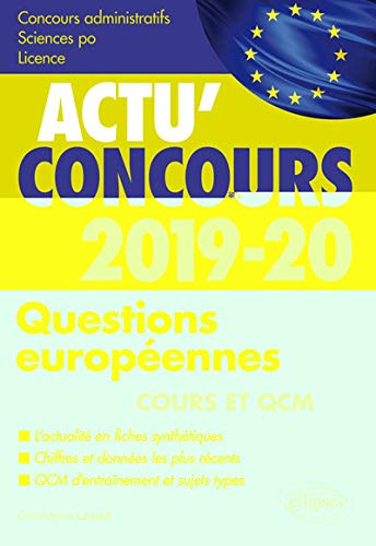 Télécharger Questions européennes 2019-2020 - Cours et QCM livre En ligne