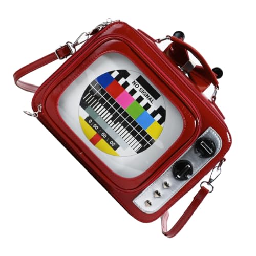 School backpack rétro rouge pour l'usage quotidien des femmes actives