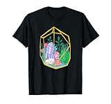 Diseño de bruja de jardín, terrario rosa pastel, diseño de cactus de cristal