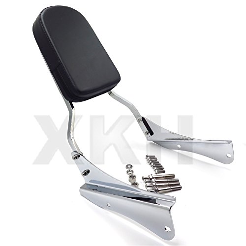 Xkh- Chrome Flame Backrest Sissy Bar Compatible With 2001-2008 Honda Shadow Spirit 750/Vt750 [B07Brmq1D5] #TOP5