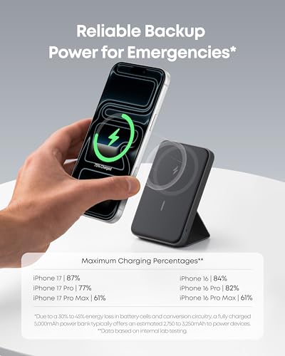 Anker 622 Magnetic Power Bank, 5,000mAh Foldable Wireless Portable Charger - image 4