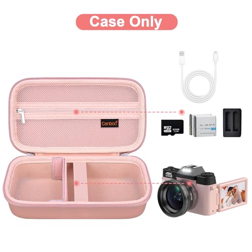 Funda rígida para cámara digital 4K Canboc en rosa miniatura 2