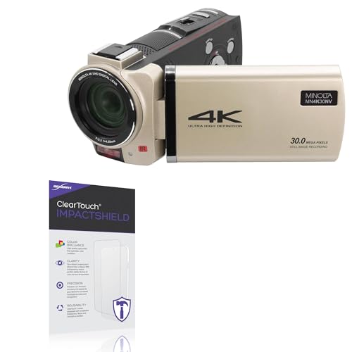 BoxWave Screen Protector Compatible with Minolta MN4K30NV - ClearTouch ImpactShield (2-Pack), Impenetrable Screen Protector Flexible Film