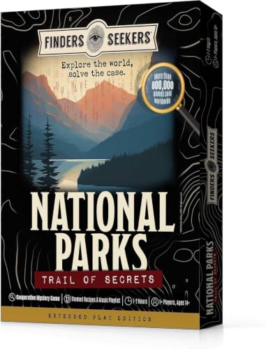 Finders Seekers National Parks Escape Room Game for Adults 1-8+ Players
