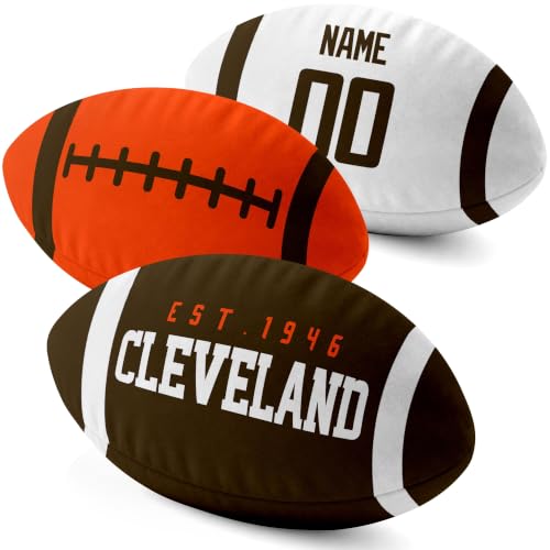 Image of ANTKING Cleveland Throw Pillow 2 Packs Custom Name Number Gifts