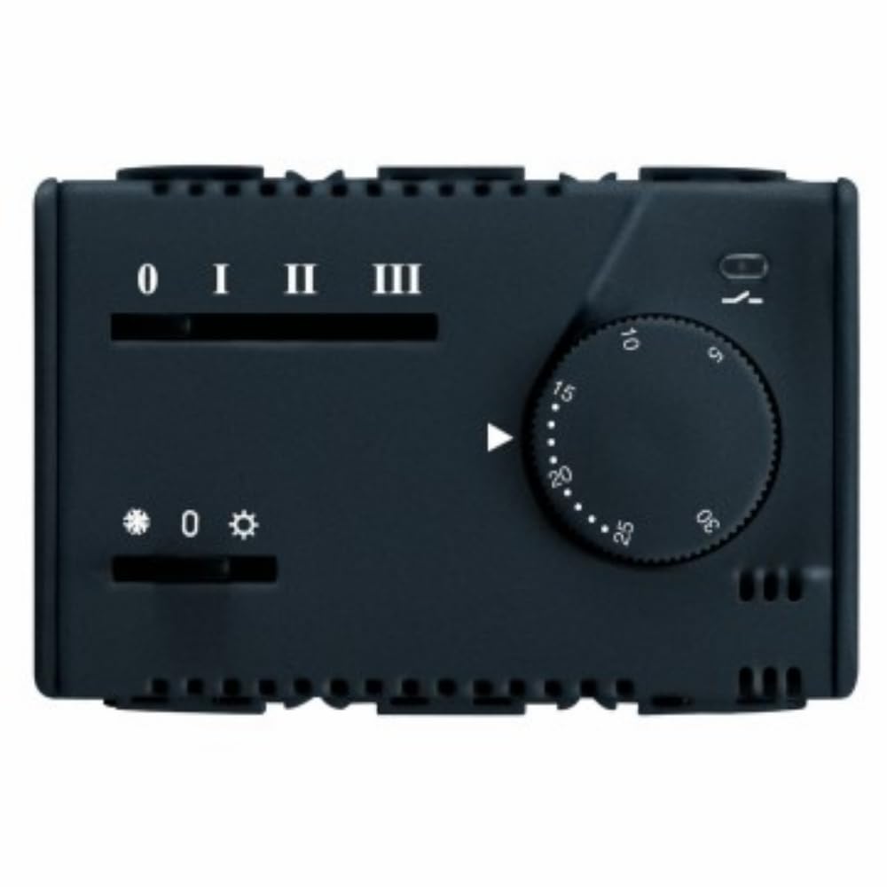 Thermostat Gewiss GW21853 électronique fancoil 230V 3 modules