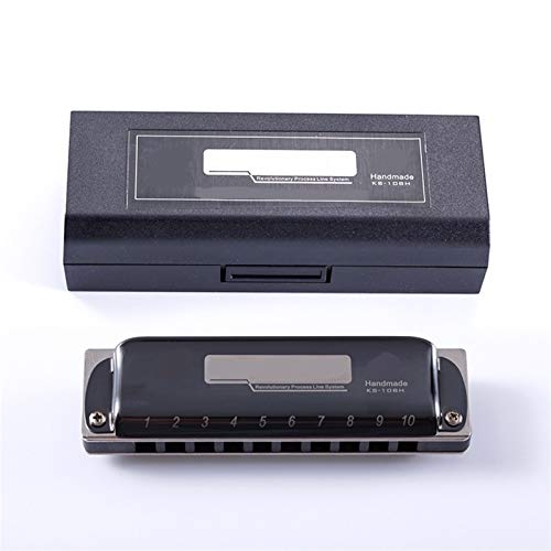 KIRANDIE Harmonica 10 Trous Diatonic Blues Harp Harp Professional Harmonica Key of C/D/E/F/GA/BB KS-10BH Noir (Color… - Les Beatles, Paul McCartney, John Lennon, RIngo Starr, George Harrison KIRANDIE Harmonica 10 Trous Diatonic Blues Harp Harp Professional Harmonica Key of C/D/E/F/GA/BB KS-10BH Noir (Color… – Image 6