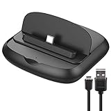 Ravol Soporte de carga para Nintendo Switch/Switch-OLED, Mini estación de carga plegable con puerto USB tipo C (adaptador no incluido)