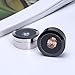Giftop Small Loose Diamond or Gemstone Display Box Case Holder Show Container Metal (Black- 1.3x0.5)