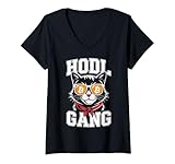 Photo Gallery donna bitcoin cat hodl maglietta con collo a v Photo Gallery donna bitcoin cat hodl maglietta con collo a v