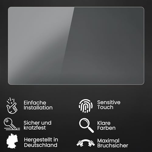 Bruni Schutzfolie kompatibel mit Kugoo S1 Folie, glasklare Displayschutzfolie (2X)