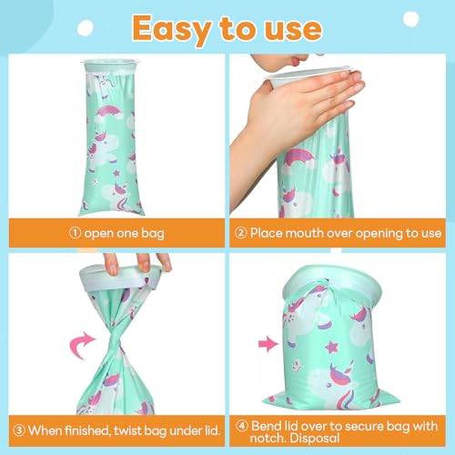 18 Stück Spuckbeutel mit Ring, Kotztüten Auto Kinder Erwachsene 1500Ml, Kotzbeutel mit Ring, Cartoon-Stil, Auslaufsicher, Perfekt Für Übelkeit Und Erbrechen, Erwachsene, Schwangere, Reiseübelkeit