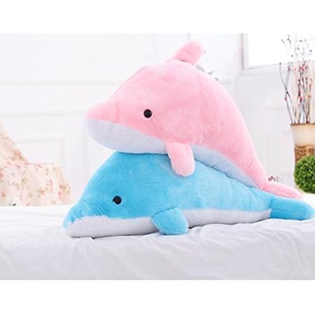 Amazon イルカ ぬいぐるみ 抱き枕 ぬいぐるみ巨大 いるか イルカ 2色 100cm 可愛い動物ぬいぐるみ特大 抱き枕 手触りふわふわ かわいいぬいぐるみ ピンク ぬいぐるみ おもちゃ