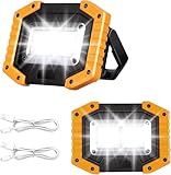 30W LED Akku Strahler Baustrahler Wiederaufladbare Superhell Baustellenlampe 3 Lichtmodi Arbeitsleuchte Wasserdichtes COB USB Campinglampe