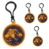 Jurassic World Popper Fidget Toy Pack - Pop It Keychain Bubble Poppers for Kids, Set of 4