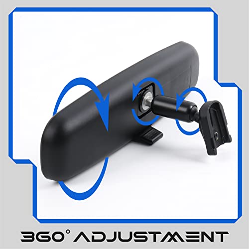 Aksolont 8210300U 10 Inch Rear View Mirror, Universal Interior Rearview Mirror Bracket Compatible thumb #1