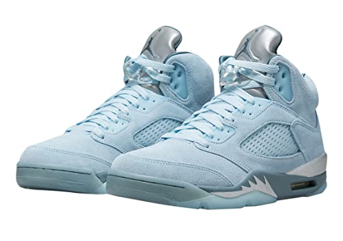 Nike Jordan Womens WMNS Air Jordan 5 Retro DD9336 400 Blue Bird - Size 8.5W, Photo Blue/Football Grey-metal, 8.53