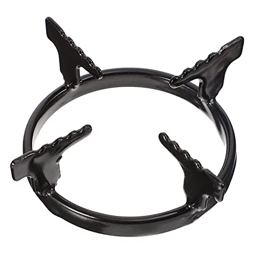 DOITOOL 2 peças antiderrapante Wok Rack de fogão Wok de ferro fundido Anel de suporte Wok a gás Rack