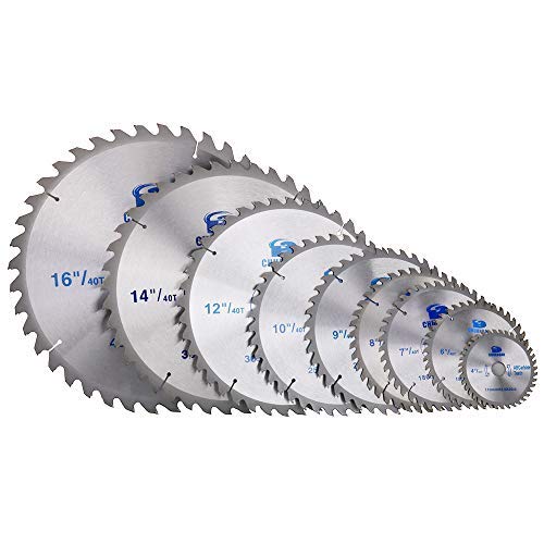 Jiuneng 9 Inch 60 Tooth Wood Cutting Disc Carbide Tipped Circular Saw Blade For Cutting Hard & Soft Wood With 1Inch Arbor #TOP5